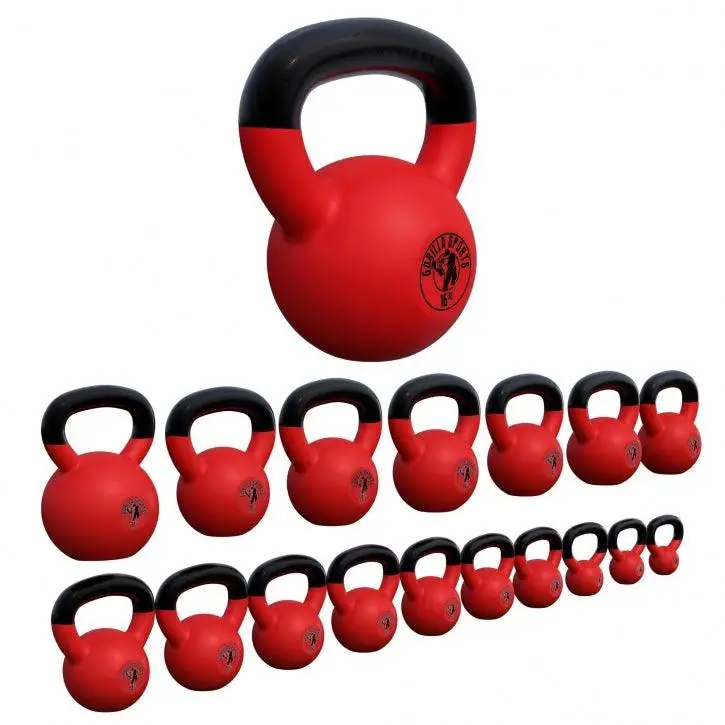 Kettlebell de Hierro Fundido con Revestimiento de Goma 2 - 32 kg