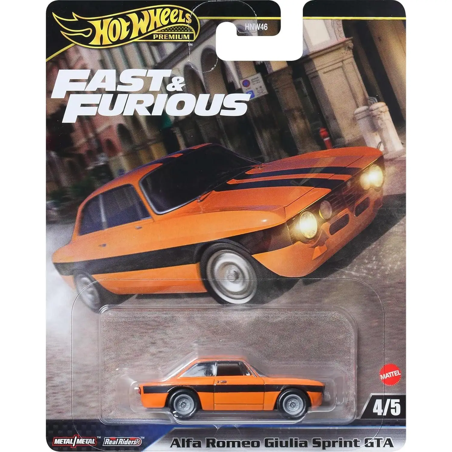 Hot Wheels Premium Fast & Furious Alfa Romeo Giulia Sprint GTA 4/5
