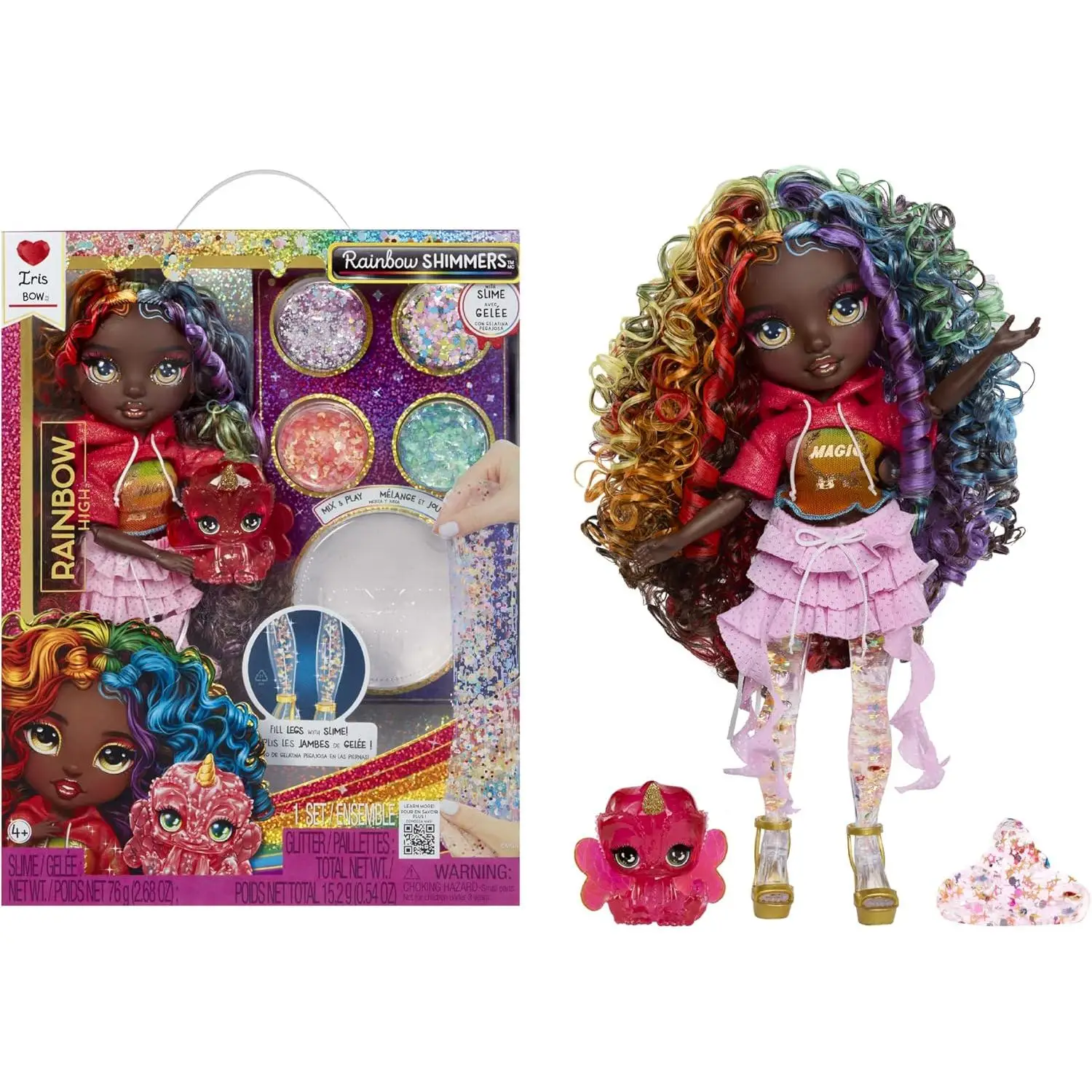 MGA Entertainment Rainbow High R Shimmers w/Slime – Iris (MGA)
