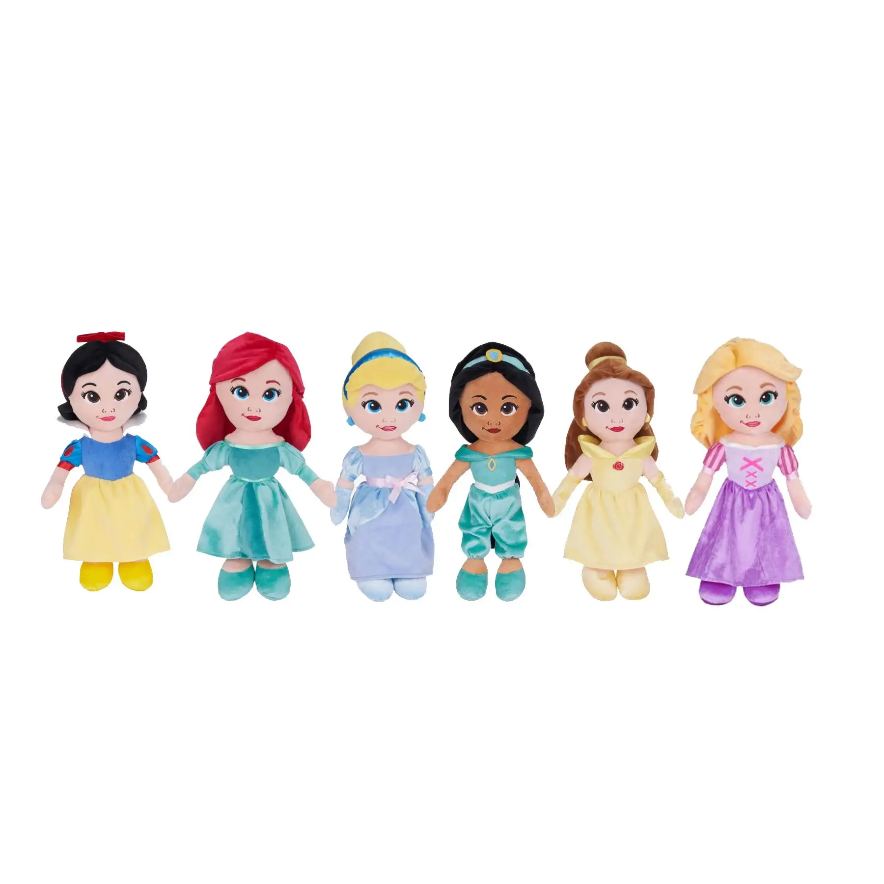 Peluche Princesa Disney 40 cm – Bella, Ariel, Jasmine, Rapunzel o Cenicienta. Elige tu princesa favorita