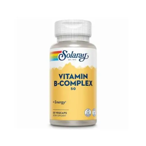 Solaray Vitamina B Complejo-50 - 50 Cápsulas Para Salud Cardiovascular Y Metabolismo