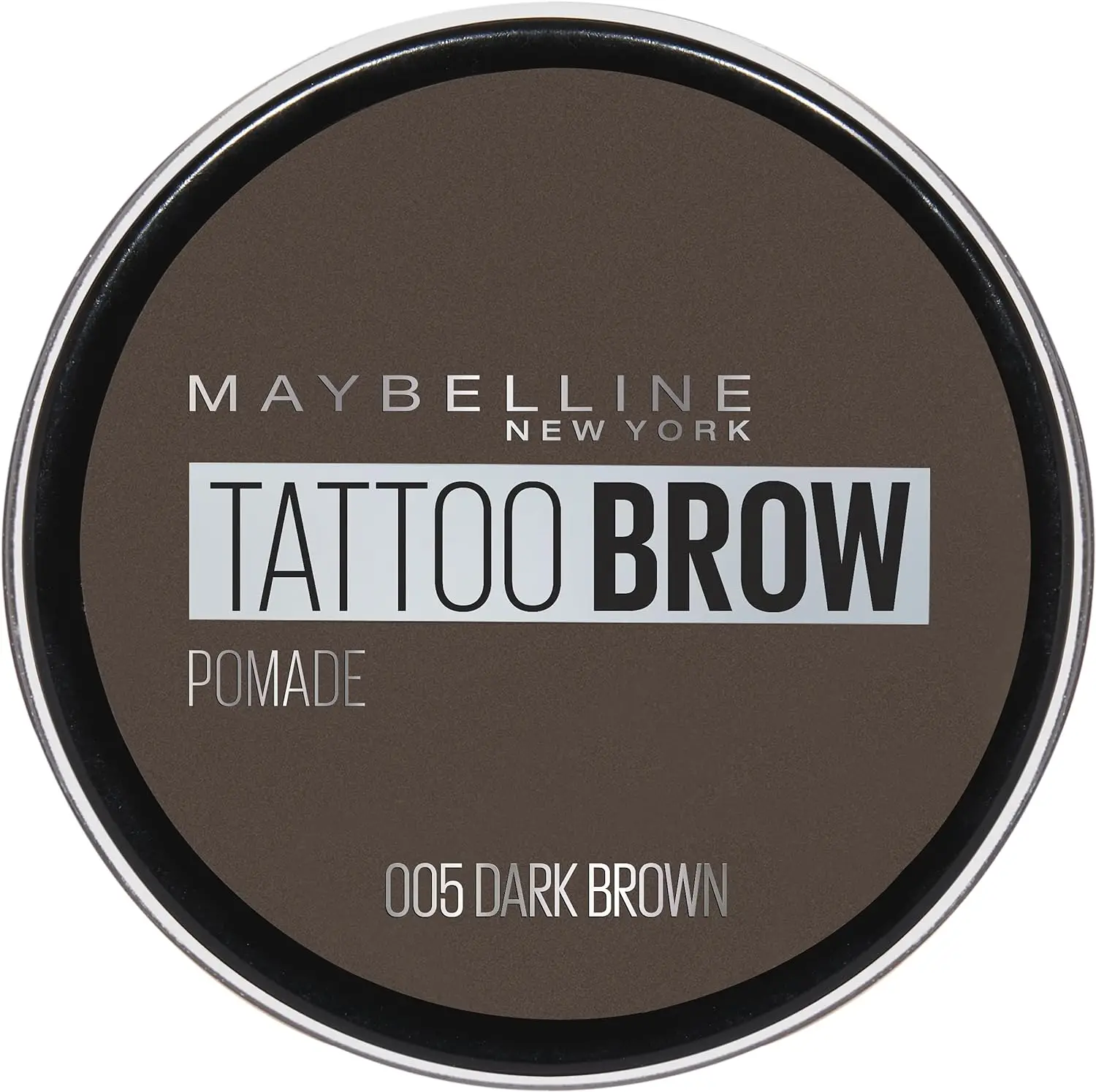 MAYBELLINE New York Tattoo Brow Pomade 005 Dark Brown 3,5ml - Pomada Para Cejas