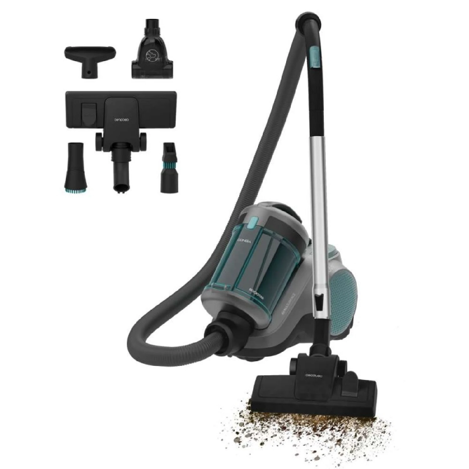 Cecotec Aspiradora de Trineo con o sin Bolsa Conga Rockstar Cyclonic Powerbag. 900W, Succión Potente de 175AW y 20Kpa