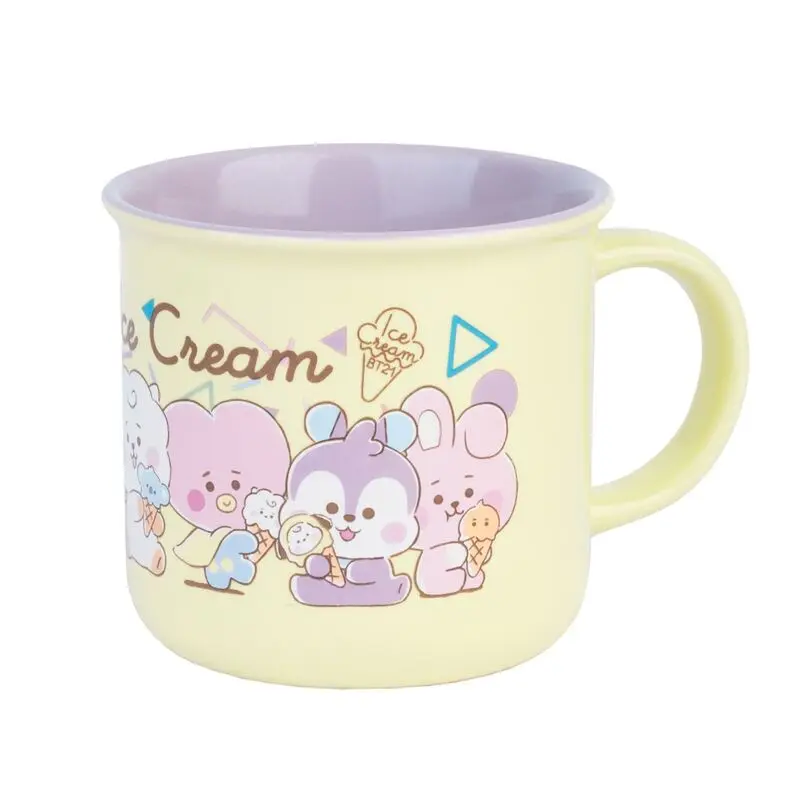 Grupo Erik Taza BT21 Helado - Taza de café de cerámica 380 ml - Tazas originales para regalar Kawaii niña |   Tazas de café, Tazas de desayuno: Bt21 Merchandising Oficial