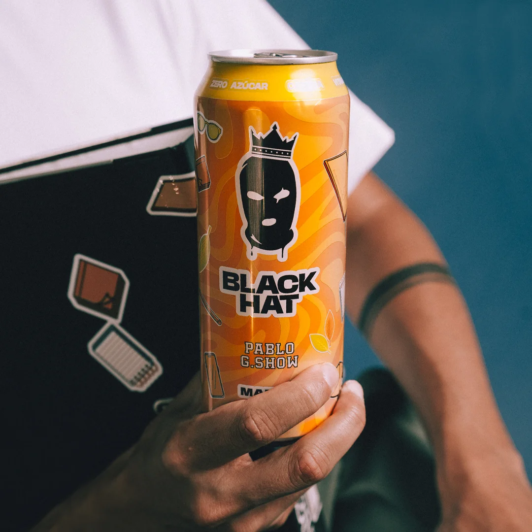 Pack mix 10 cans black hat energy drinks mixed box 4 flavors #3