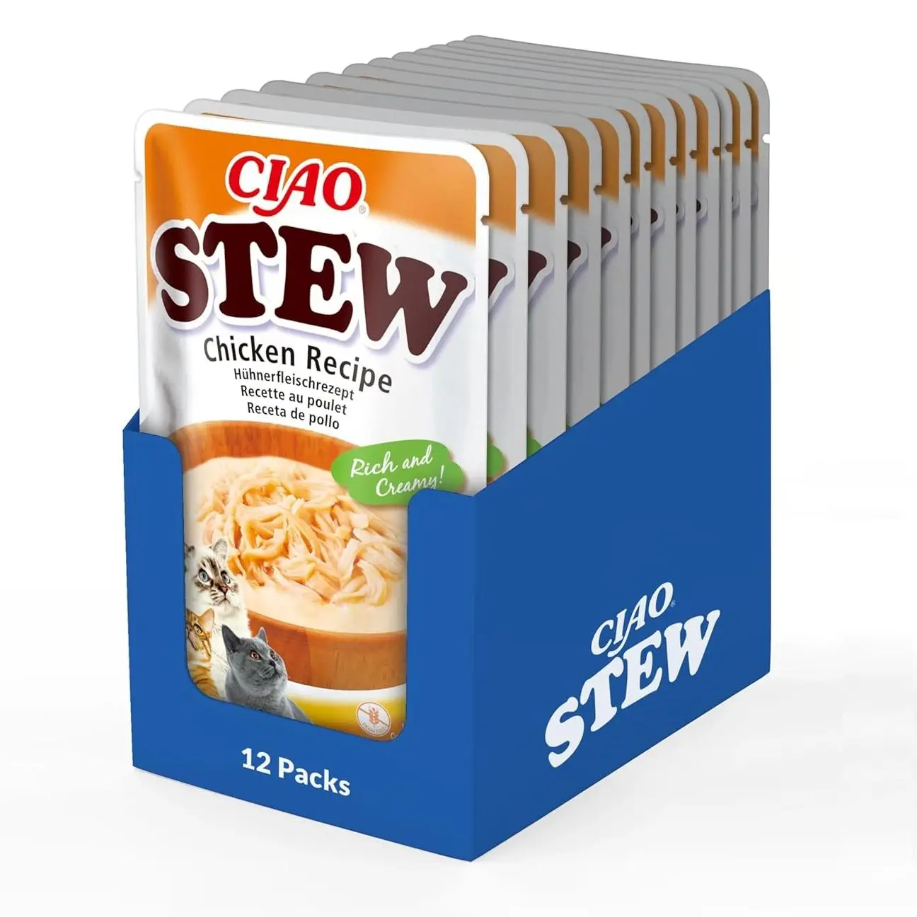 Churu Stew Estofado De Pollo Sobre Para Gatos - 12 unidades x 40gr