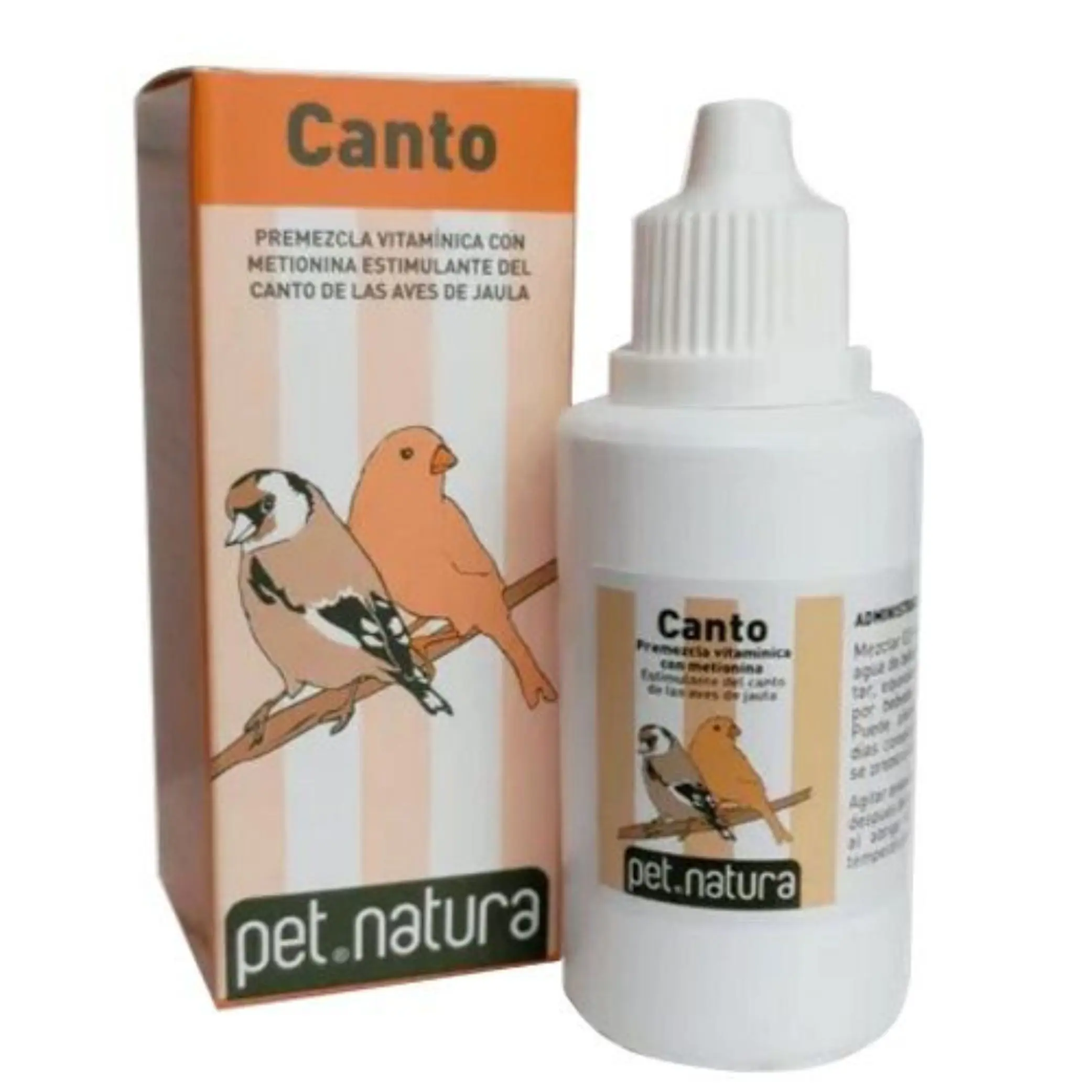 Pethatura canto 25ml-complementary food for birds with methionine stimulating the song of cage birds such as canaries, goldfinches...