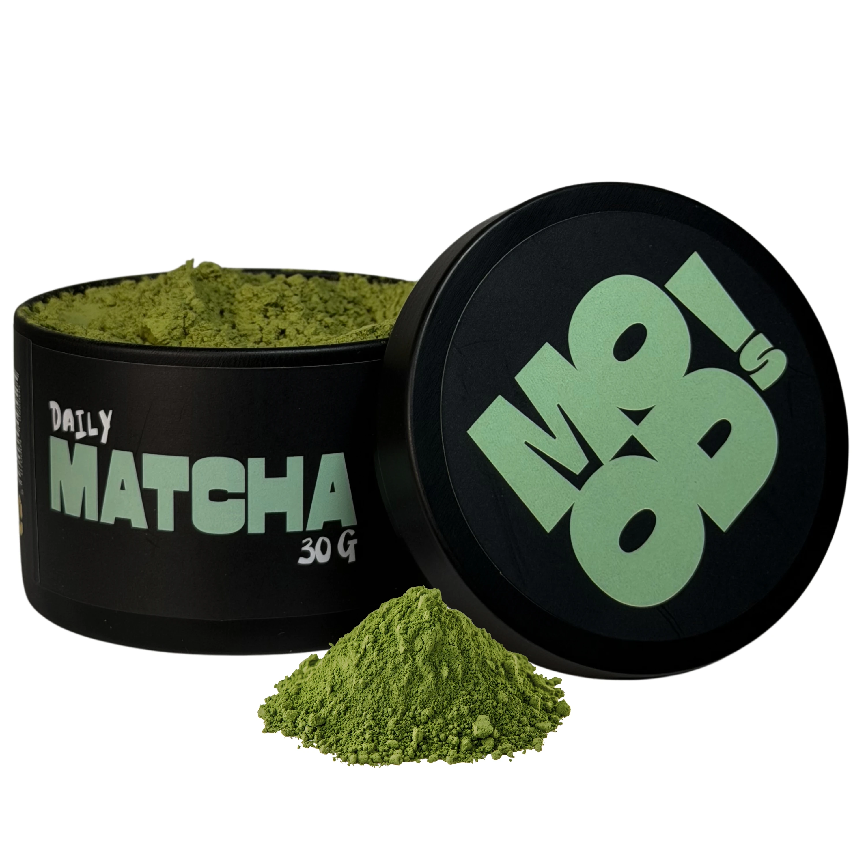 by MOODS! Té Matcha Daily | 30 g | Matcha Natural  | Alternativa al Café | Té Verde para Matcha Latte, Repostería y Batidos | Sabor Intenso | Energía Natural