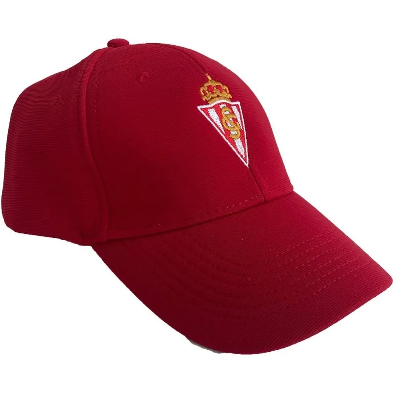 Gorra Real Sporting de Gijón adulto roja Premium producto oficial talla adulto GPSROJA