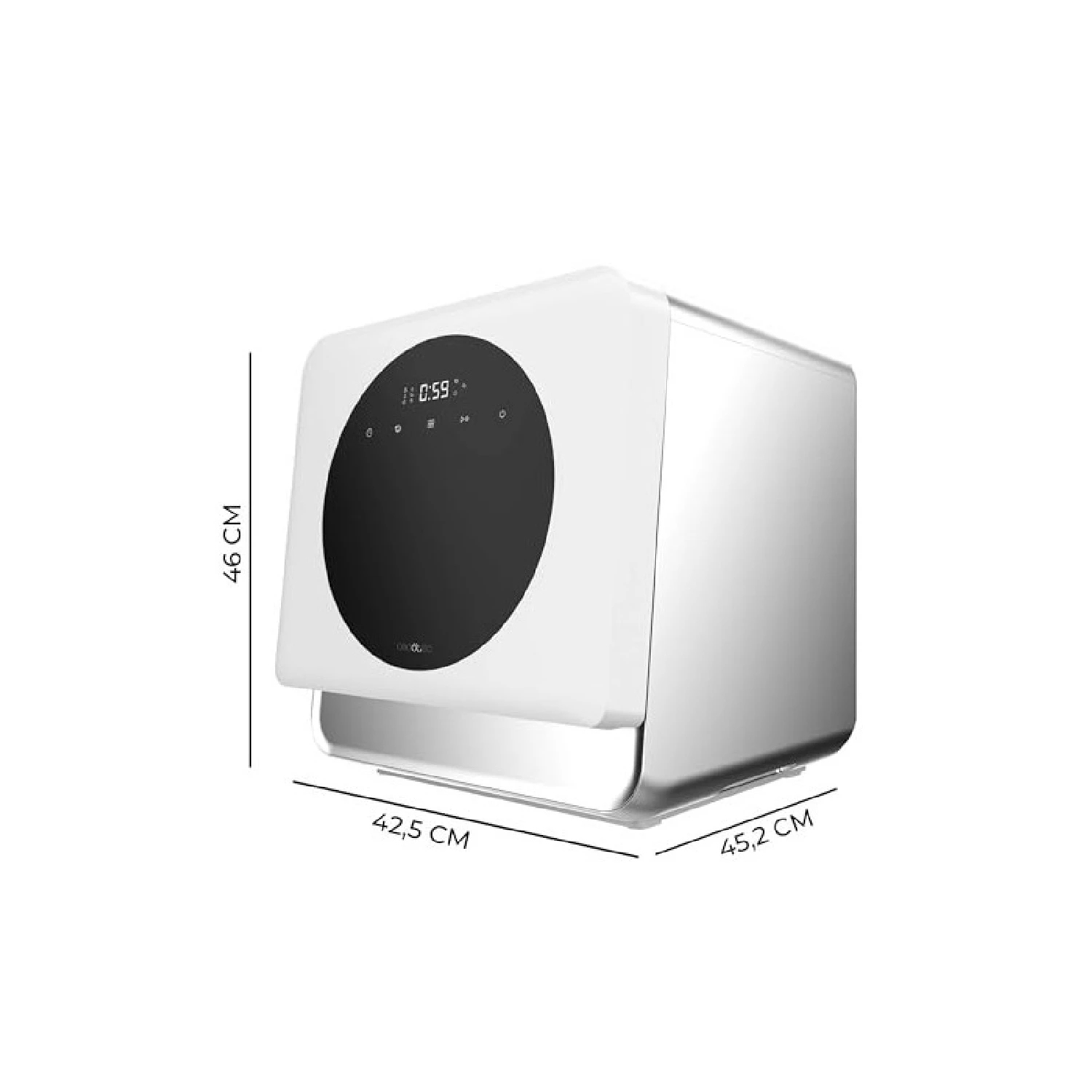 Cecotec compact dishwasher free desktop installation bolero aguazero 110000. 3 cutlery, low consumption, 6 programs