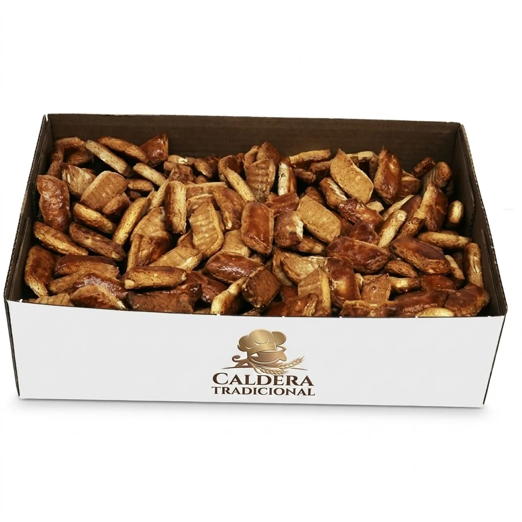 Rosegones de Almendra 2.5 kg, galletas tradicionales mallorquinas crujientes con relleno de almendra natural, sin cafeína, ideal para compartir en ocasiones especiales