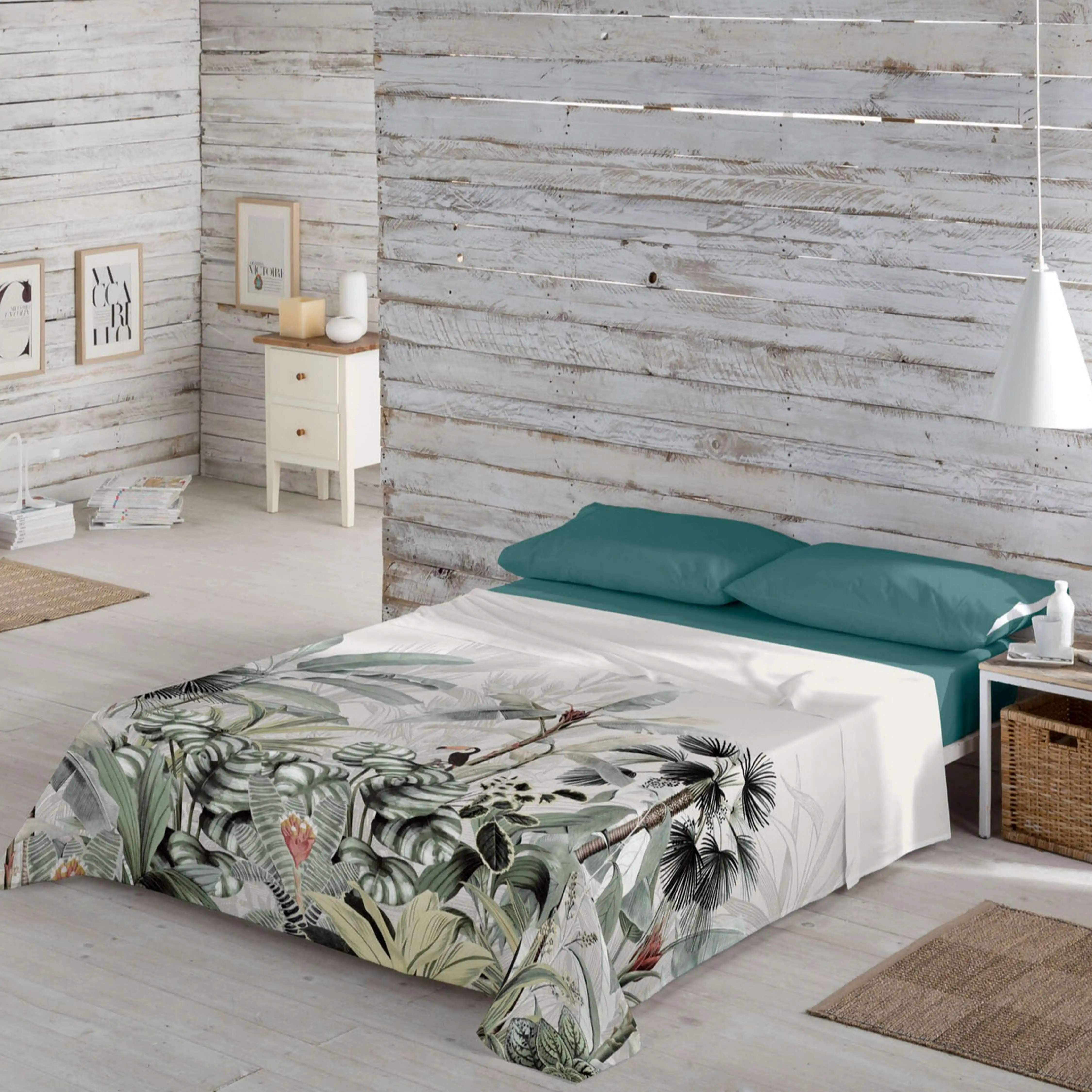 ICEHOME - Juego de Sábanas Estampadas 100% Algodón Extrasuave - Incluye 1 o 2 Fundas de Almohada - Cama 90/135/150/180 - Fabricado en España