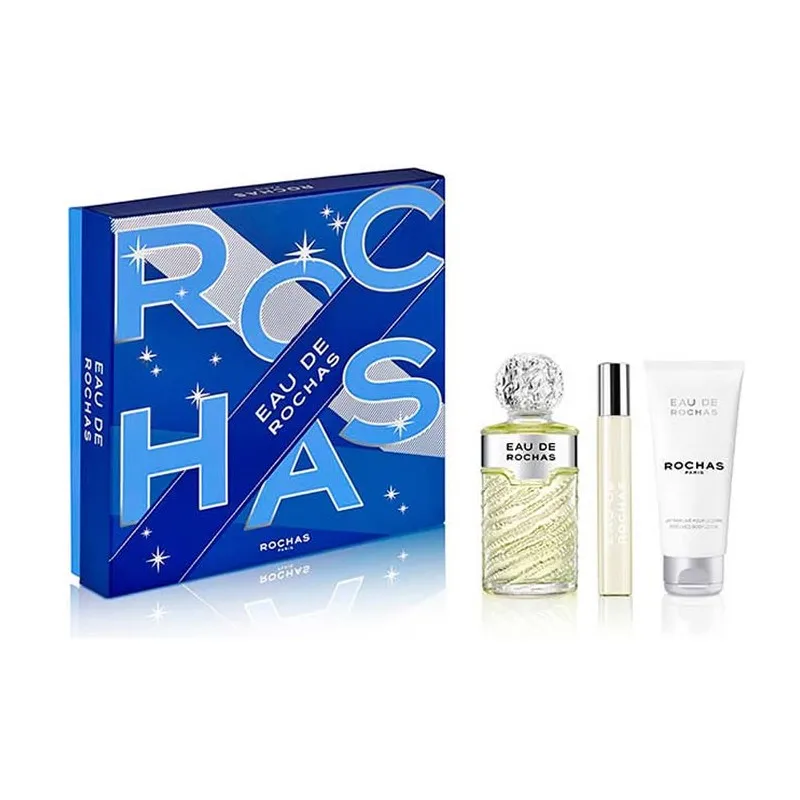 Eau De Rochas Eau De Toilette Spray 100ml Set 3 Piezas     Colonia de mujer, fragancia para mujer