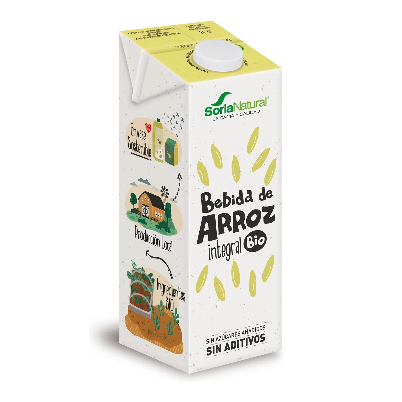 Bebida de arroz integral bio Soria Natural 1 litro