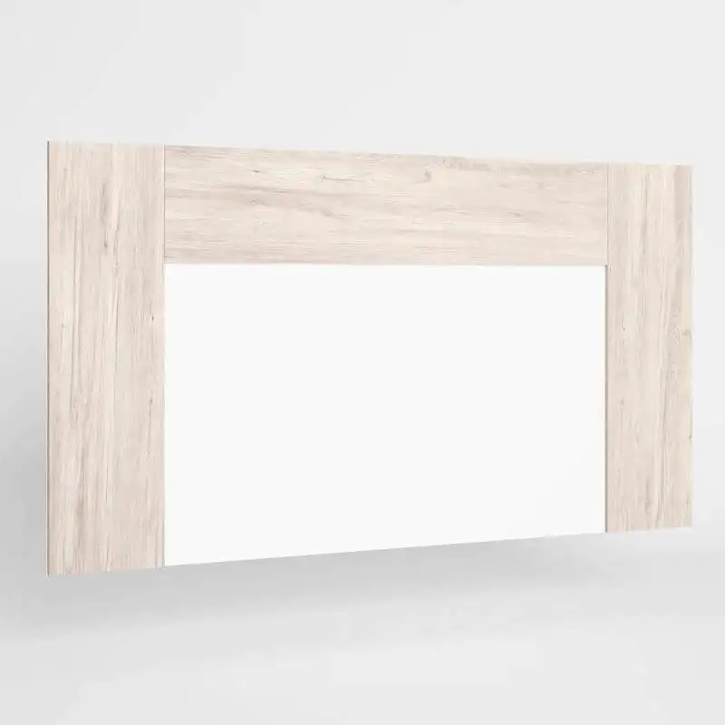 MOBELCENTER - Cabezal Luce 162 cm, color Blanco Mate y Sahara ideal para camas de 135, 150 y 160 cm de ancho. (1447)
