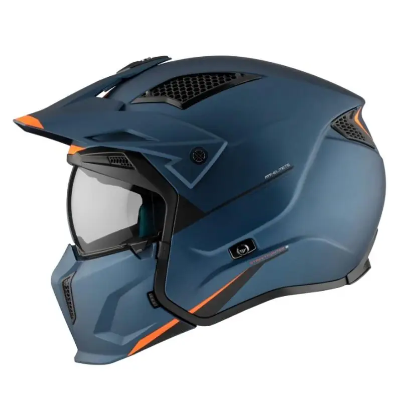 Helmet MT HELMETS STREETFIGHTER SV S SOLID matte blue COLOR