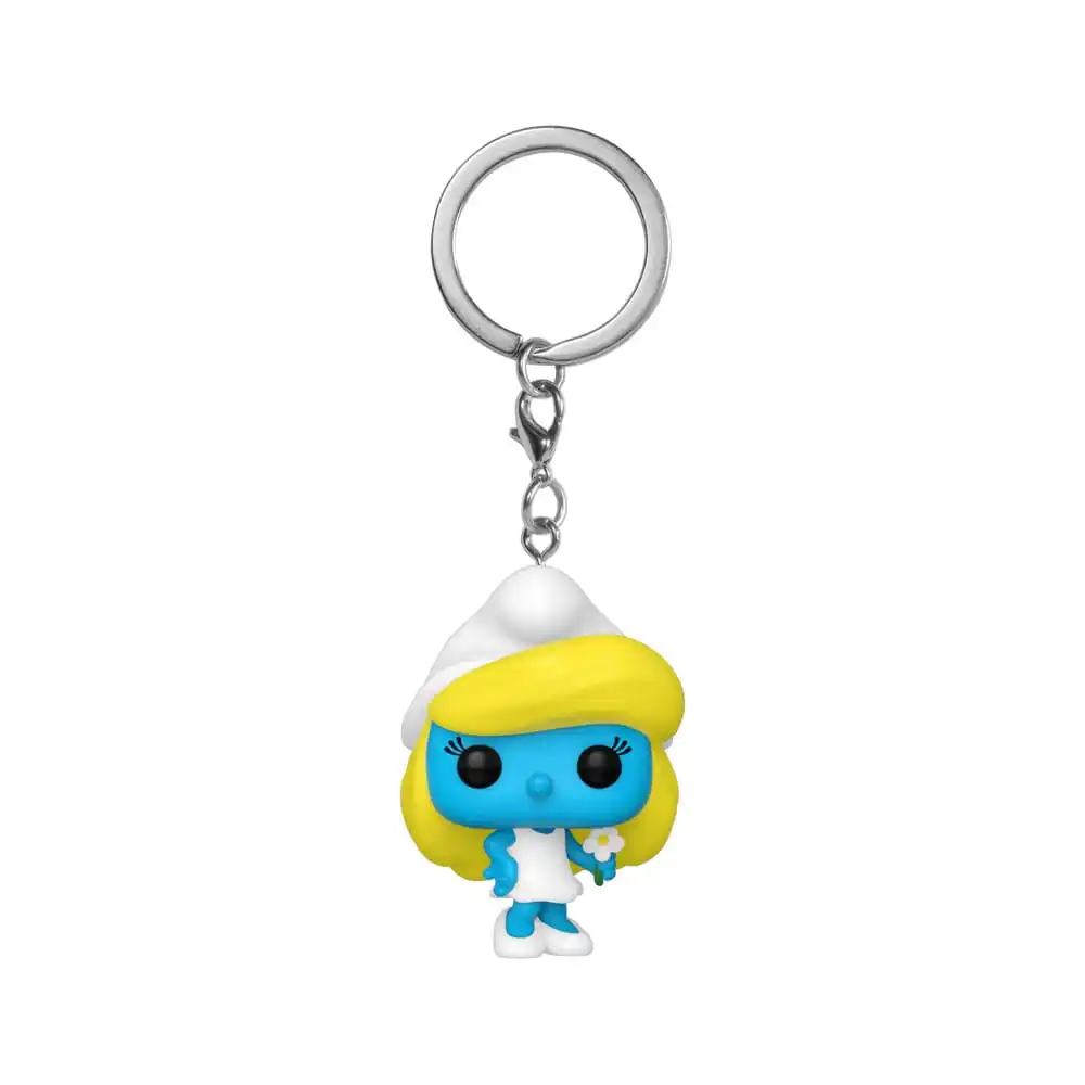 ¡Funko pop! Llavero: Pitufos - Smurfette - Minifigura de Vinilo Coleccionable Llavero Original - Relleno de Calcetines - Idea de Regalo - Mercancía Oficial - Fans de TV - Minifigura