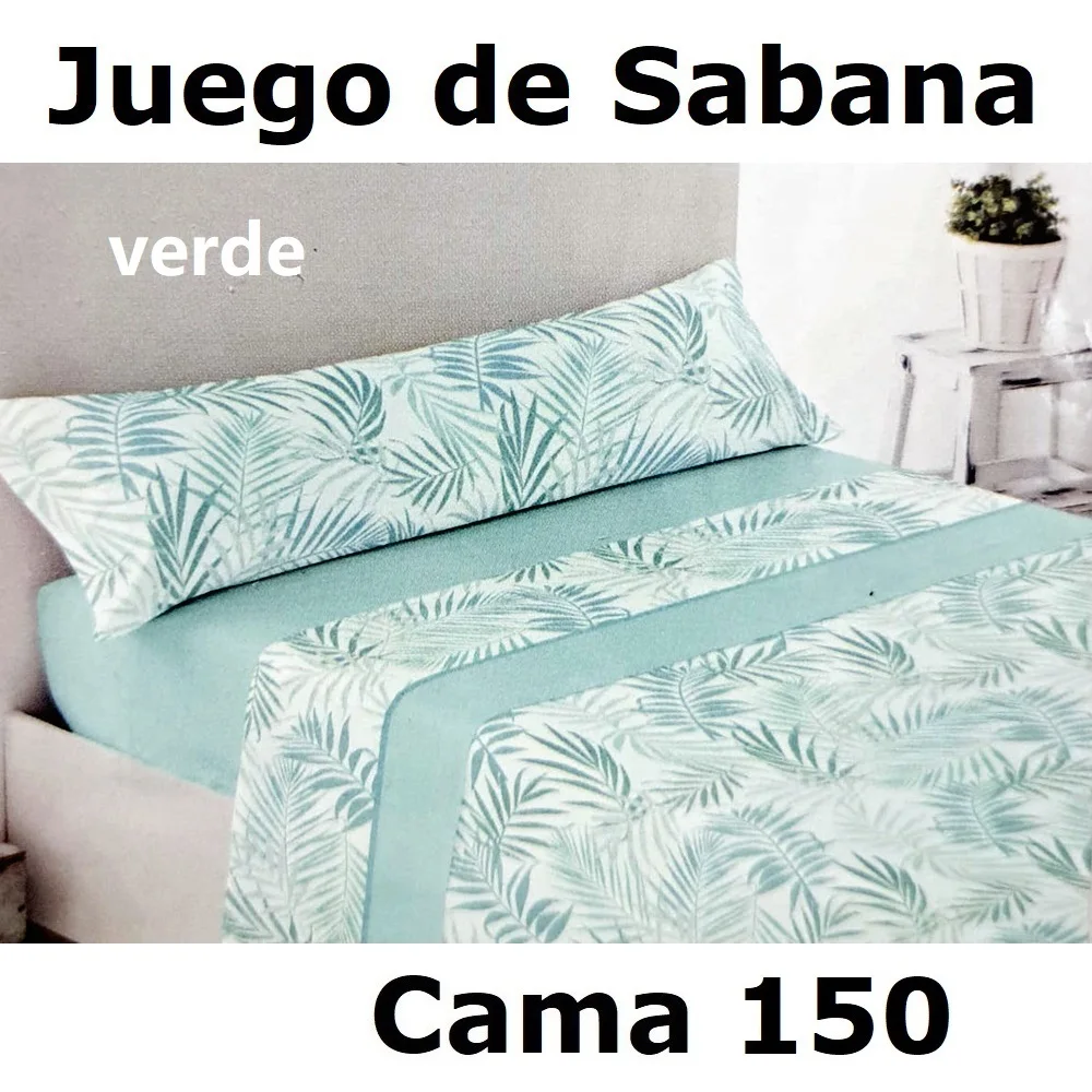 Juego Sábanas para Cama De 150, 3 Piezas ,Sábana Bajera, Encimera, Funda de Almohada,microfibra 100% poliester,cm,fespu