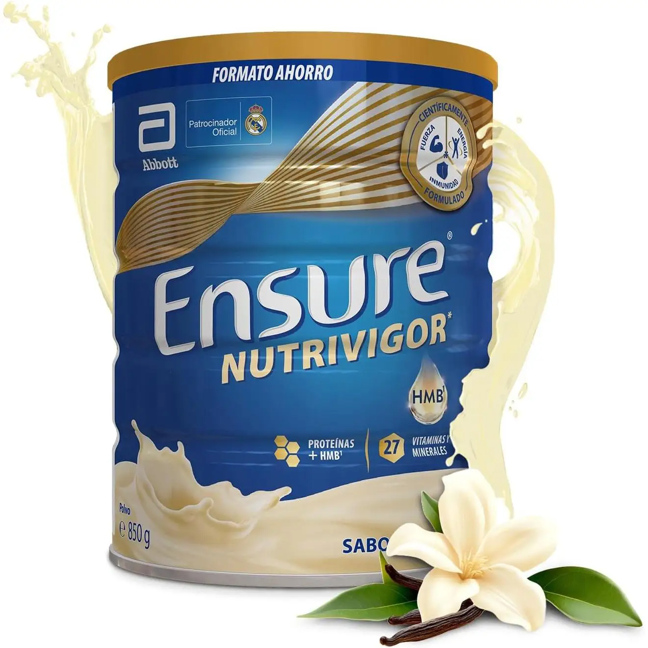 Ensure Nutrivigor - Complemento Alimenticio para Adultos, con HMB, Proteínas, Vitaminas y Minerales, como el Calcio