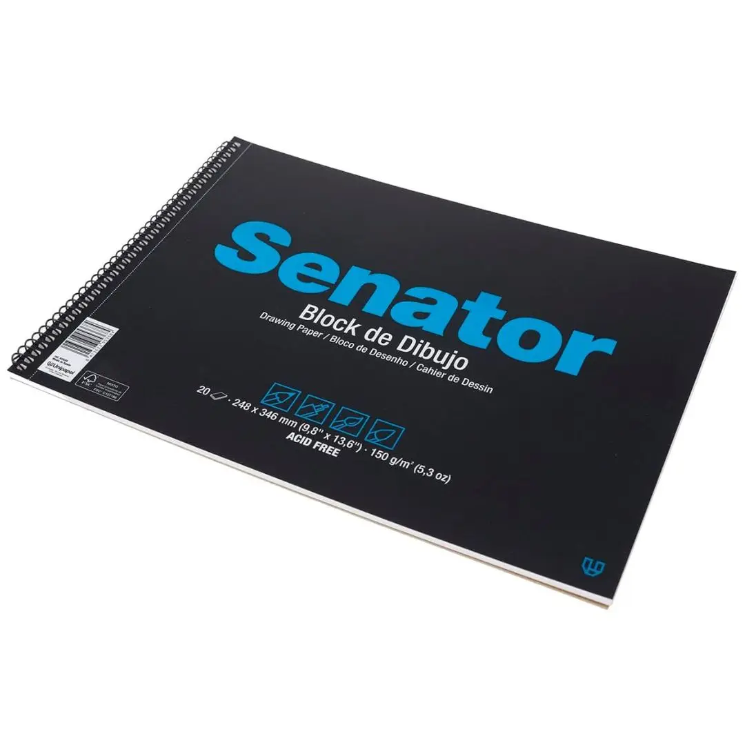 BLOCK drawing SENATOR FOLIO prolonged no margin A4-20 sheet pad