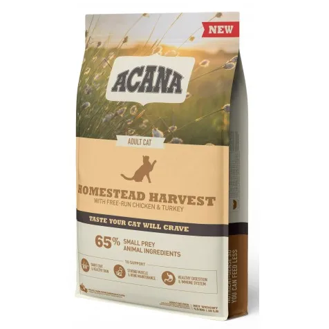 Acana Homestead Harvest Cat 1.8 Kg - Pienso para Gatos con Pavo, Pollo y Pato de Corral