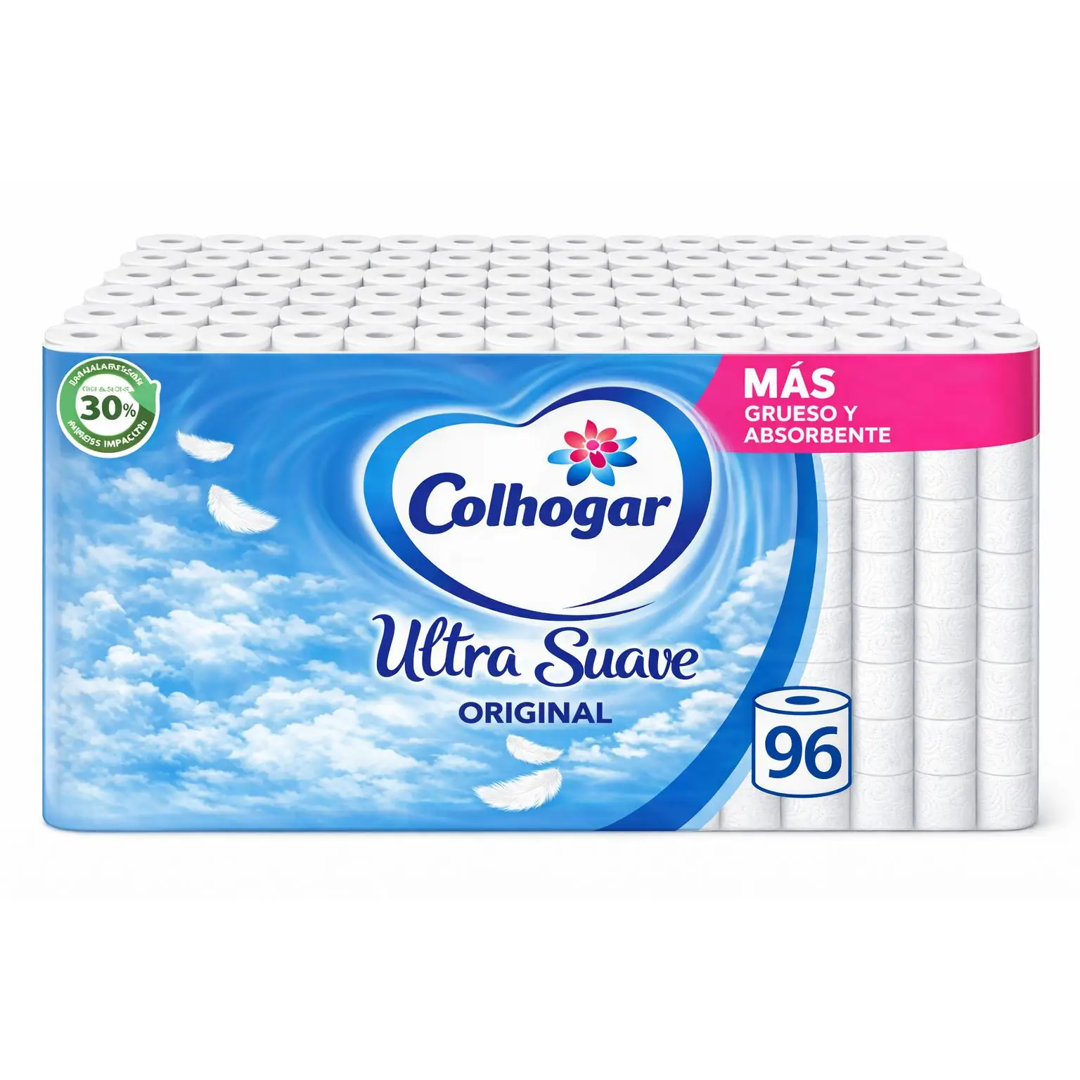Colhogar Ultra Suave Original – Pack 96 Rollos Extra Suaves y Resistentes