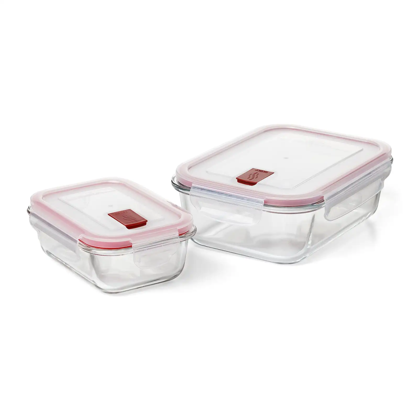 TATAY Cook & Eat - Set 2 containers of 0.37L and 1.1L in borosilicate glass. Oven fit