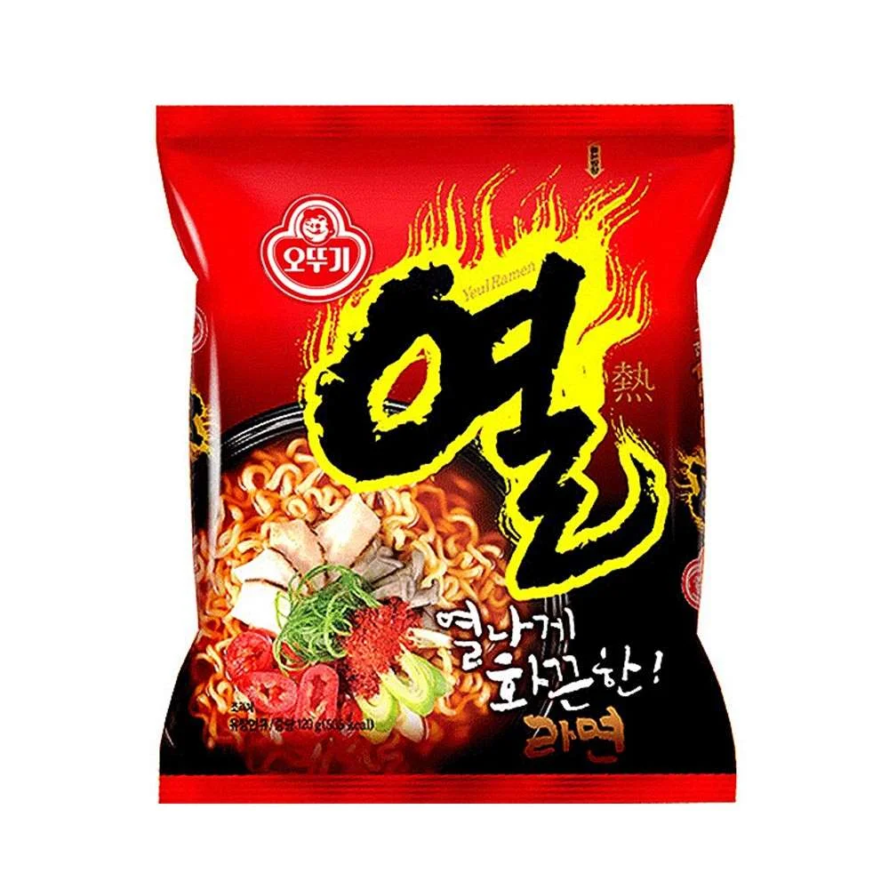 Ottogi korean ramen 120g (pack of 5) – tasty and comforting korean instant noodles |   Intense heat, elastic texture and authentic flavor