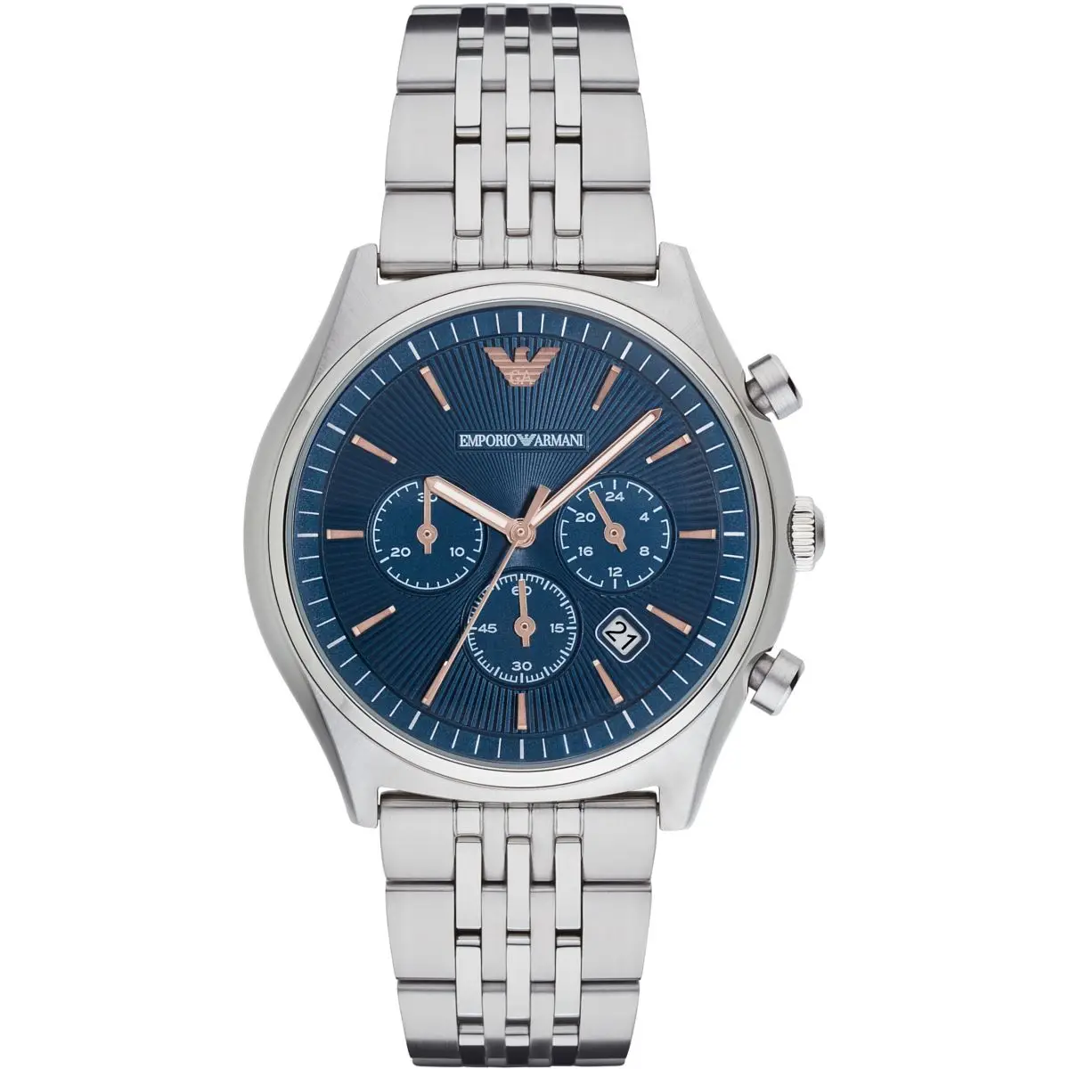 Emporio Armani Reloj de cuarzo para hombre con correa de acero inoxidable AR1974