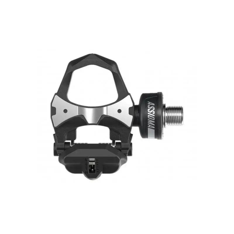 FAVERO - Pedales Assioma Uno con sensor de potencia en pedal izquierdo para bicicleta de carretera, precisión ±1%, Bluetooth y ANT+, recargables hasta 50 horas, impermeables IP67