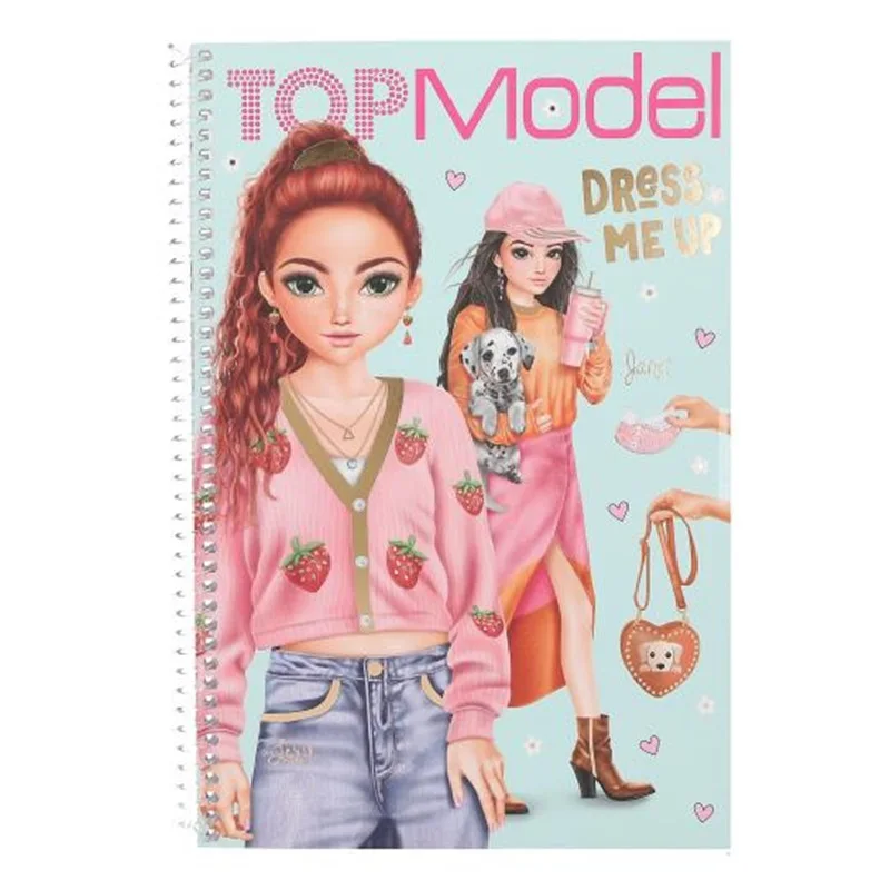 TOP MODEL - CUADERNO DE PEGATINAS GRANDE DRESS ME UP SPRING, 0013486
