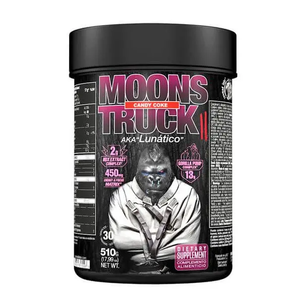 Zoomad Labs Moons Truck II - 510 gr (30 Serv.) Suplemento Pre-entreno con Creatina HCL, ViNitrox™ y AstraGin®