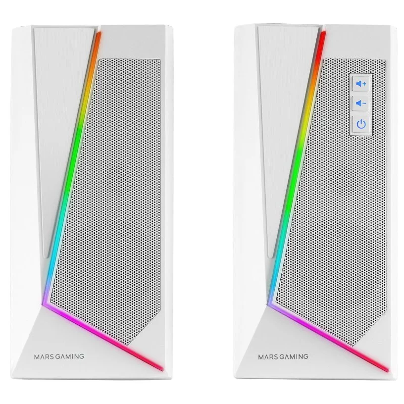 Mars gaming ms7 gaming 2.0 bluetooth rgb speakers 20w white