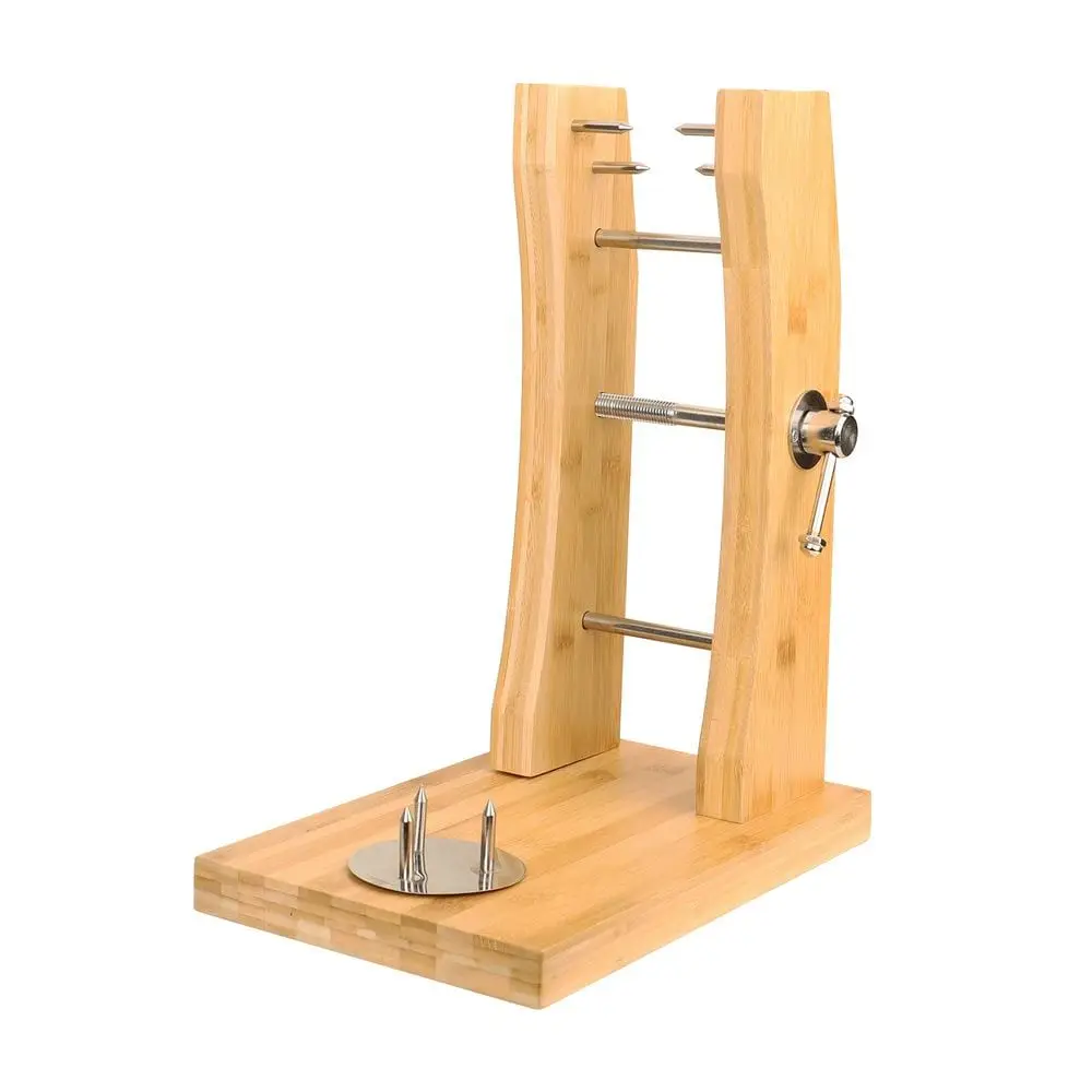Jamonero modelo Vertical, ocupa menos espacio - Diseño de alta sujeción y durabilidad - Anclajes para un corte seguro