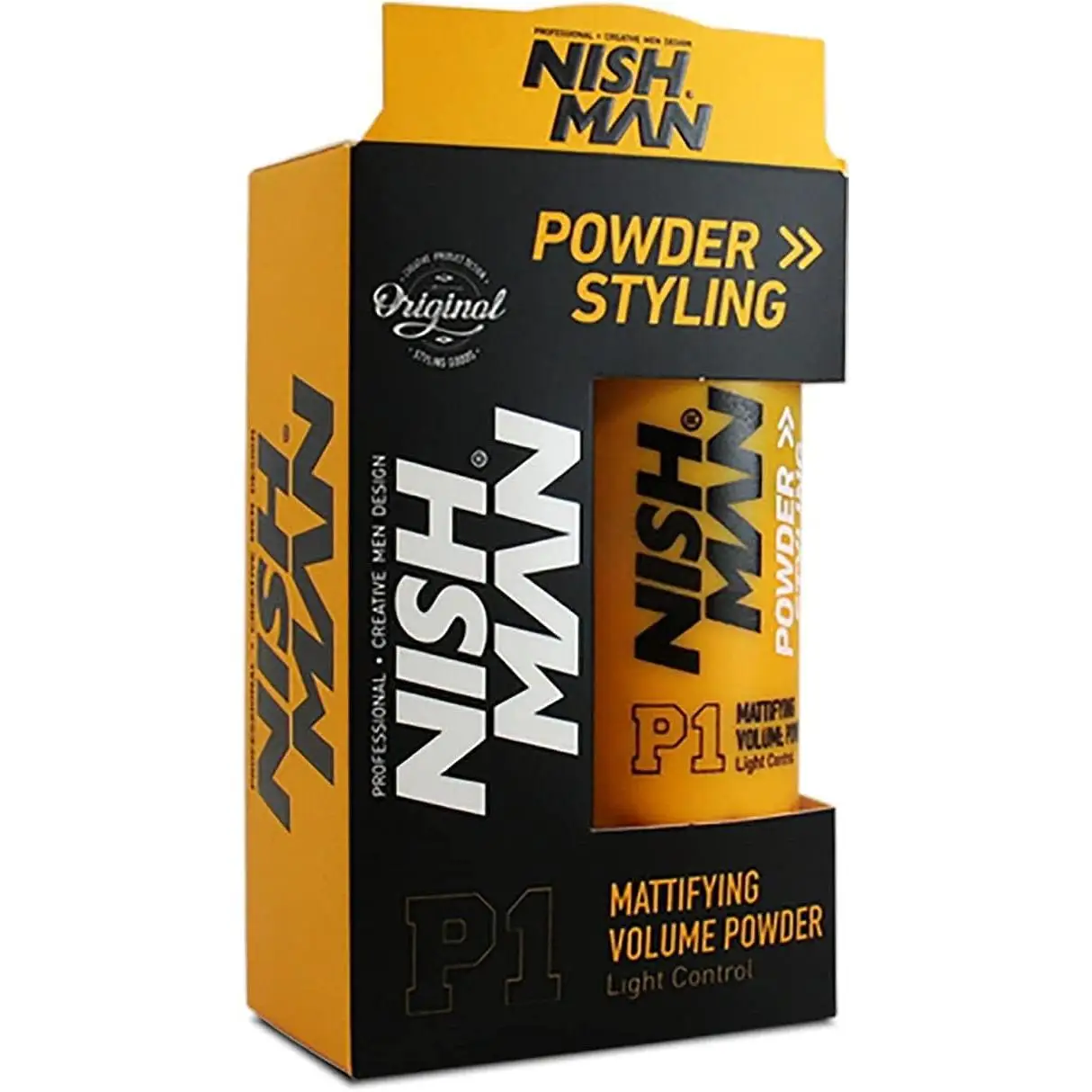 NISHMAN Polvo de Peinado P1 - Mattifying Volume Light Control 20g - Máximo Aumento de Volumen y Textura - Polvo de Peinado Perfecto para Fijación Flexible y Acabado Mate
