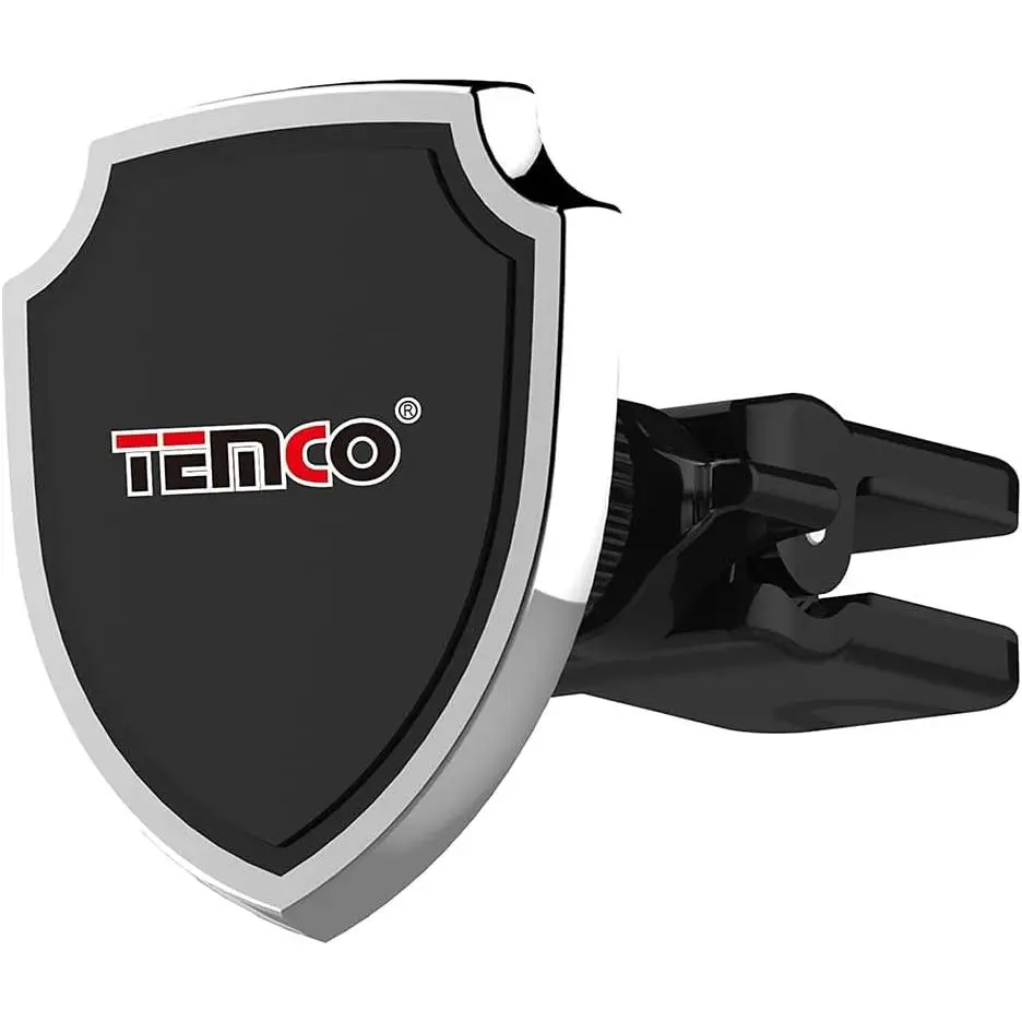 Temco BW906-N - Soporte magnético de móvil con Rejilla de Aire, Color Negro