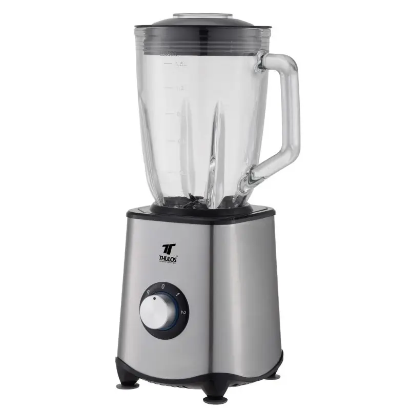 Batidora jarra de cristal, 1.5 L, 1500W, 2 velocidades y PULSE. THULOS TH-BV1585 - PARA LICUADOS  -  FRAPPES - SMOOTHIES - PICA HIELO
