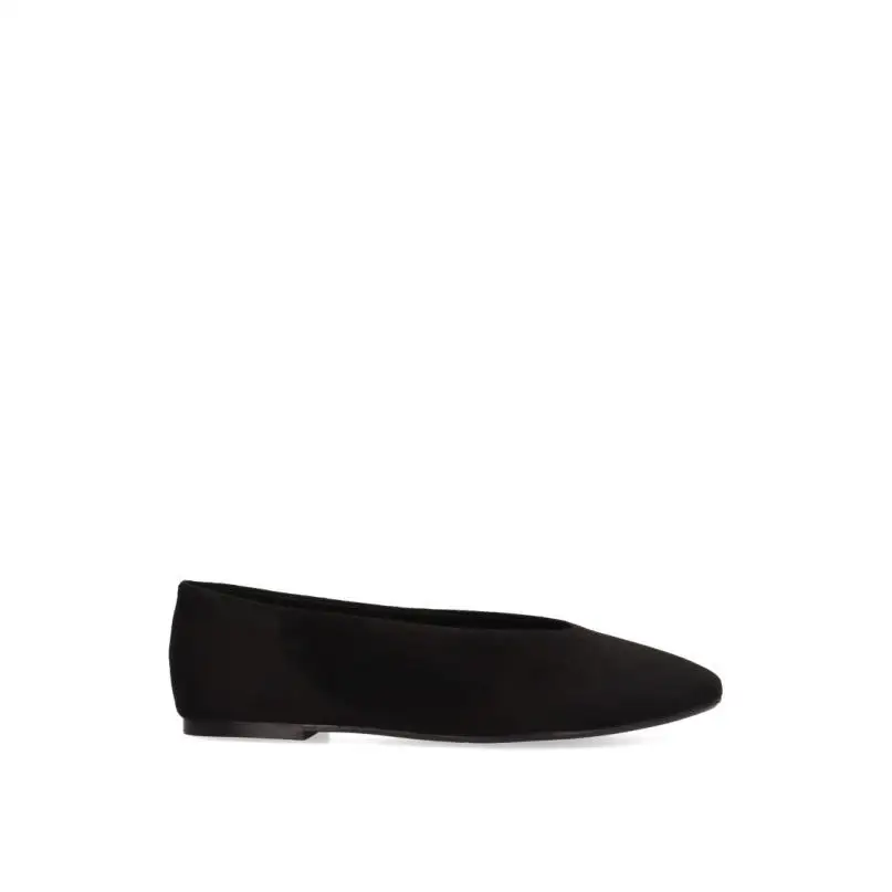Elevate your style with LUNA CORINA M4560 Black Ballerina Flats for Women, featuring synthetic material, flat sole, and open closure, perfect for special occasions like weddings or parties. #1