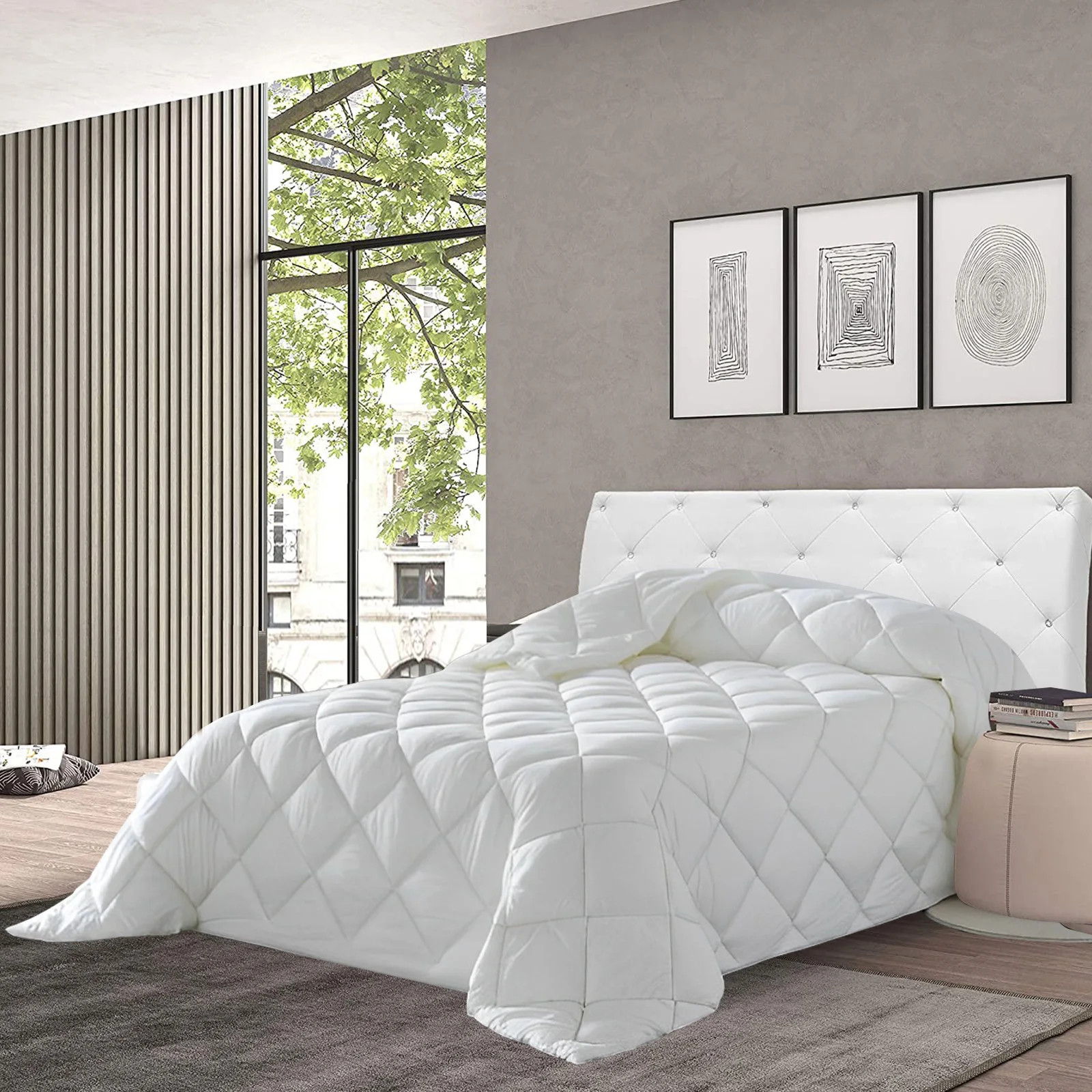 Various Relleno Nórdico para Invierno y Otoño, Edredón Cama Nórdico,de Fibra Hueca, 400 gr/m² Transpirable,Suave y antiácaros, Reversible y Moderno 100% Poliéster cama 90/105/135/150/180/200