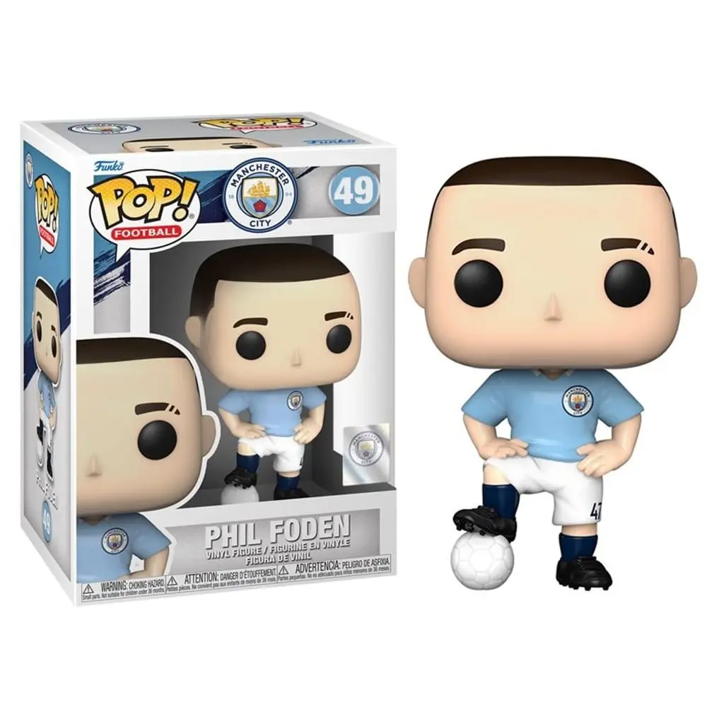 Funko Pop! Fútbol: Manchester City - Phil Foden, 57865, Nº49
