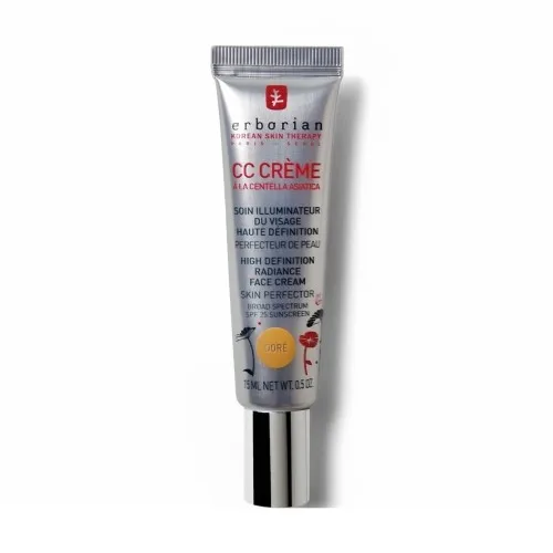 Erborian CC Crema Base Maquillaje Hidratante SPF25+ Tono Dorado 15 ml