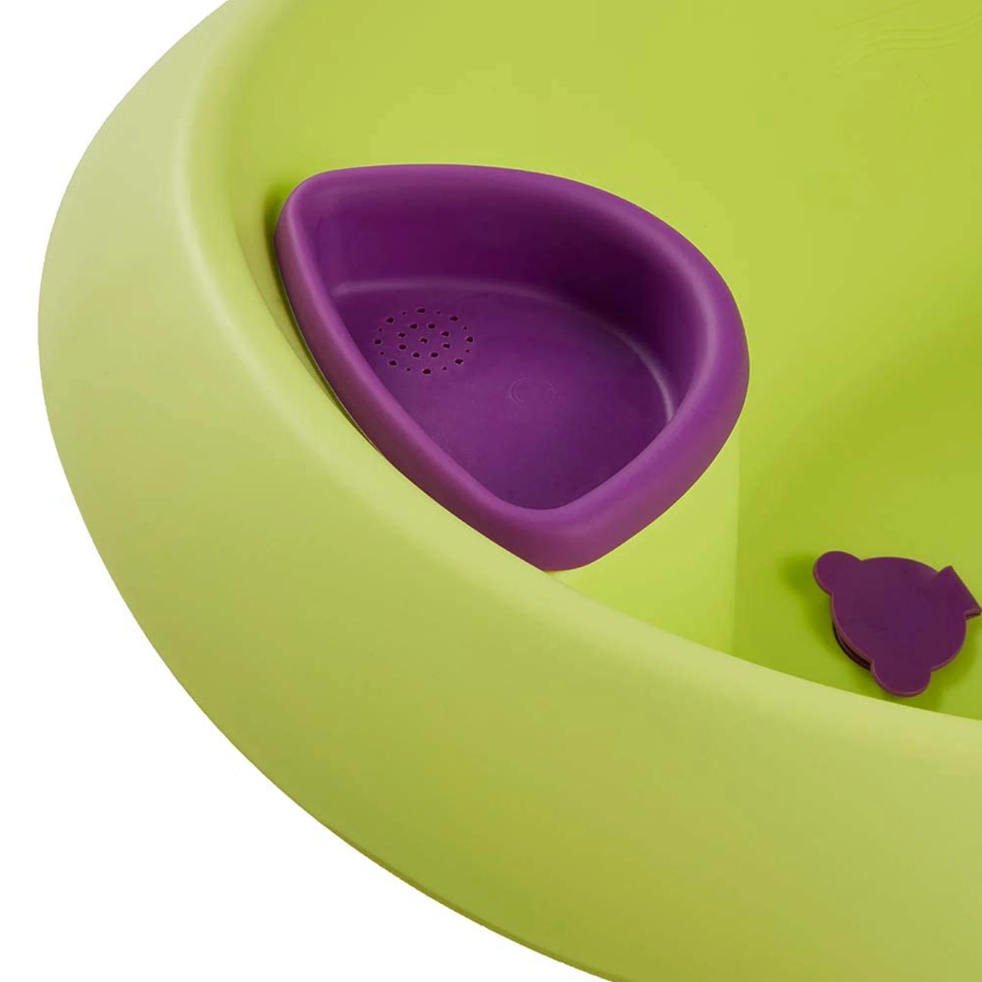 Ergonomic bathtub with soft handles Hipp, cap and anatomical seat, 0-6 months, Natalia, Green #4