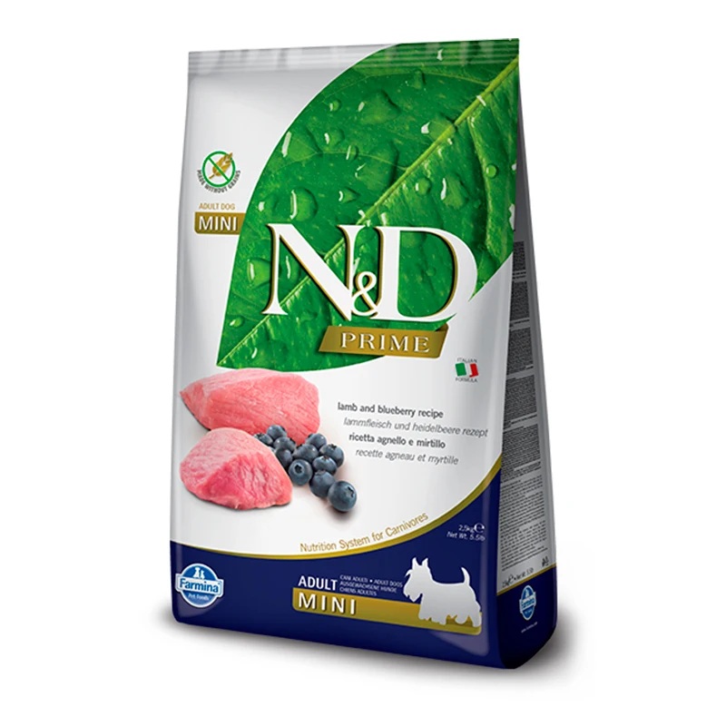 Farmina N&D Prime Pienso Grain Free de Cordero para Perros Mini 2.5kg