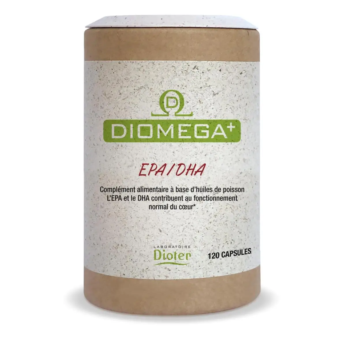 Diomega epa/dha 120 capsules - omega 3 for heart health, balance of essential fatty acids, french quality fish oil, 270 mg epa+dha per capsule #1