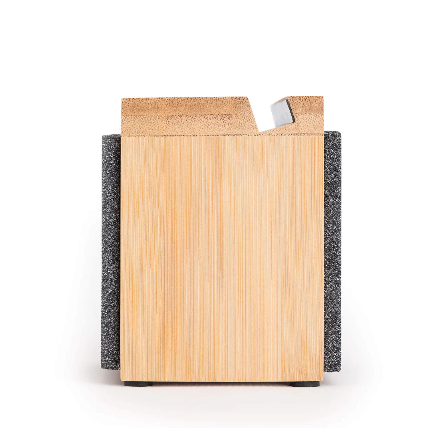 Create bamboo bluetooth speaker with smartphone stand - usb/jack charging, 1800mah battery and microphone for calls - speaker power 5w