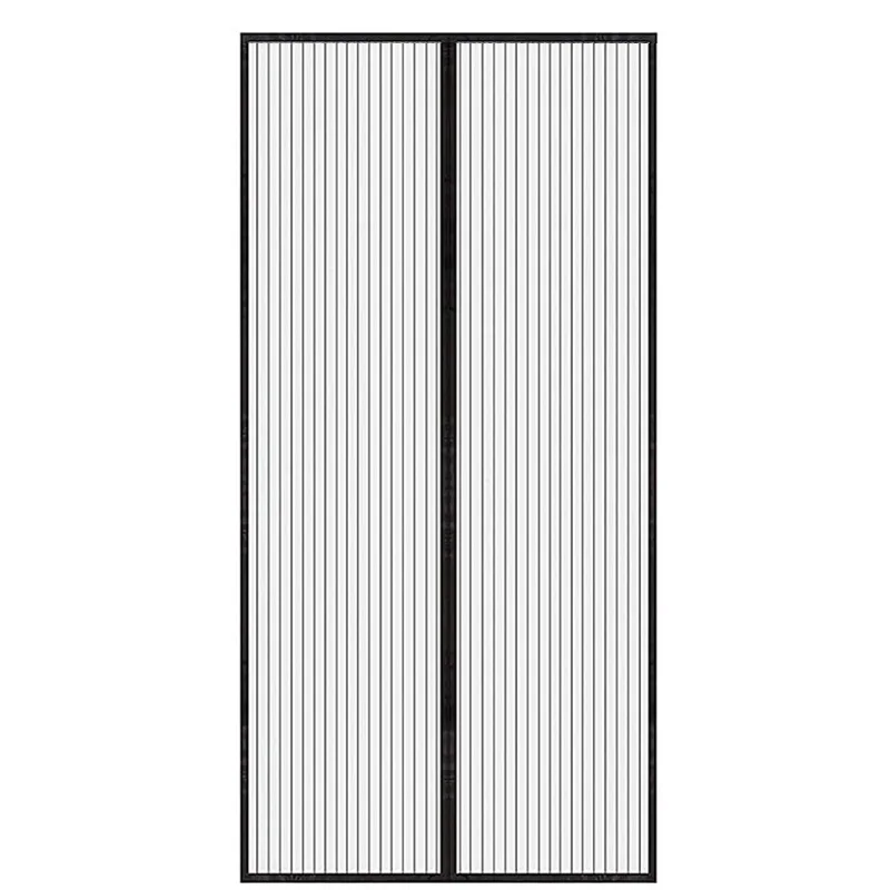 Zanzariera Magnetica per Porta Scorrevole, 100x210cm, Nera, Tenda con Magneti Antizanzare per Porta Scorrevole di Soggiorno, Balcone, Patio.