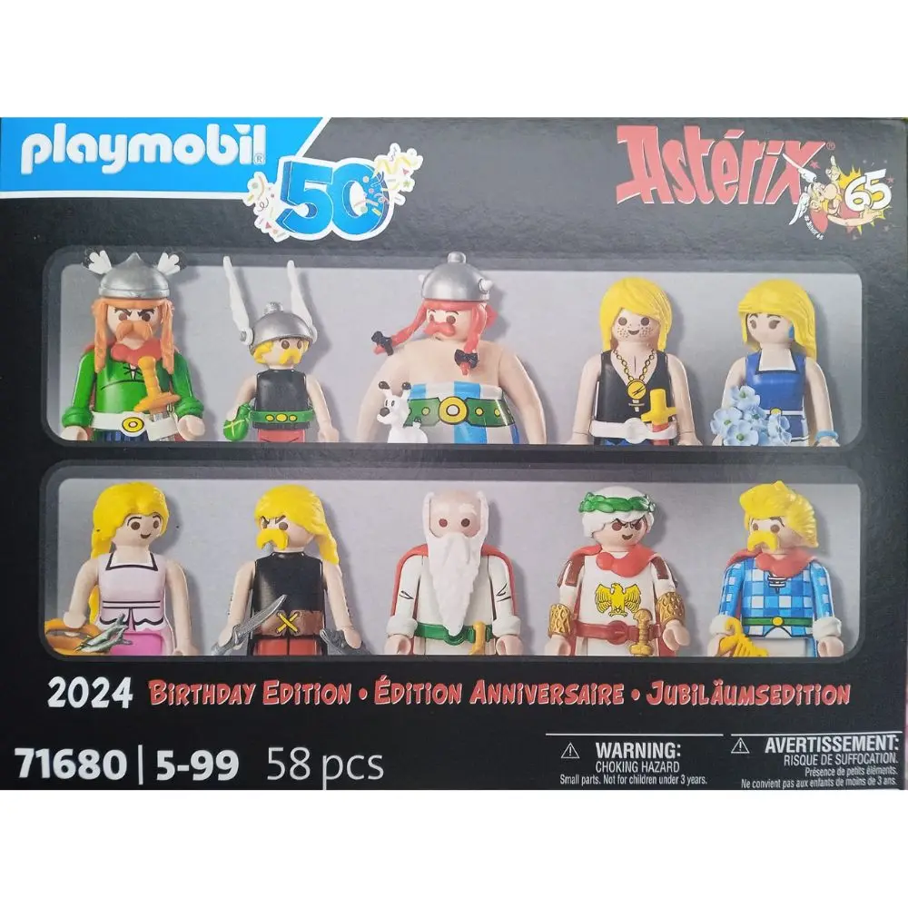 Playmobil Asterix y Obelix 71680 Set de Figuras Astérix edición especial birthday aniversario con 10 personajes emblemáticos