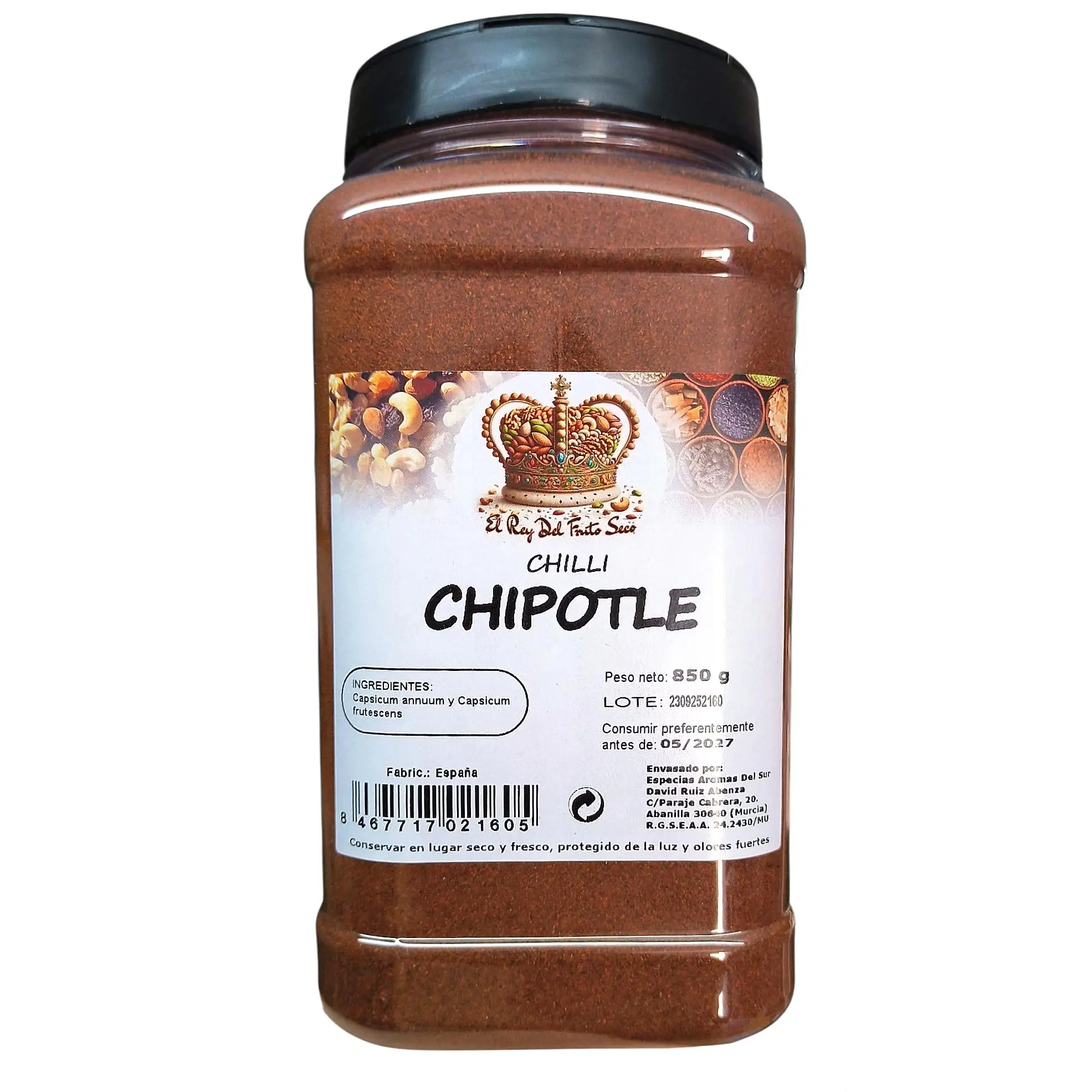 Chili Chipotle 850 gr - El Rey del Fruto Seco