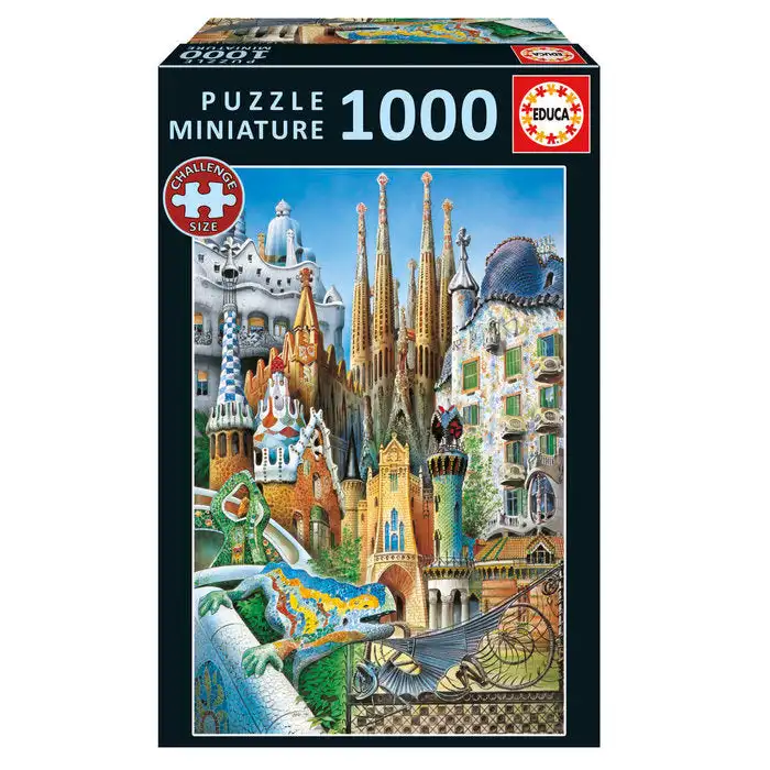 Educa Borrás Educa Borrás Puzzle 1000 piezas Collage Gaudí Miniatura (20376)