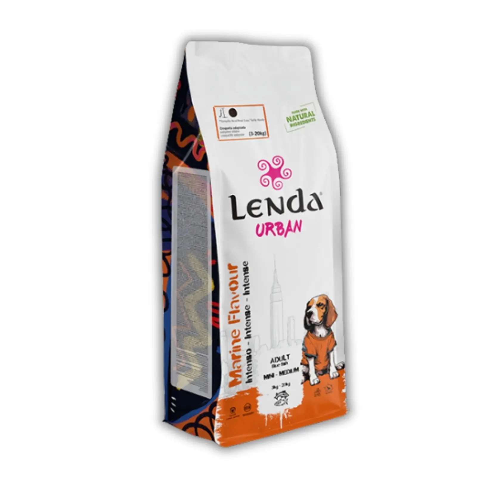 Lenda Urban Marine - Pienso Natural de Pescado Azul para Perros Mini - Medium